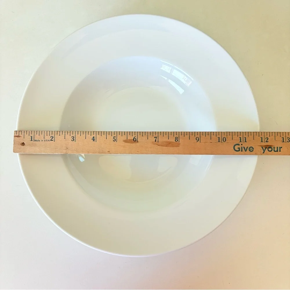 Crate & Barrel White Ceramic Pasta Bowls